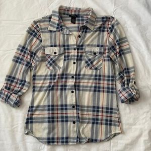 Lightweight Rue 21 button up flannel!